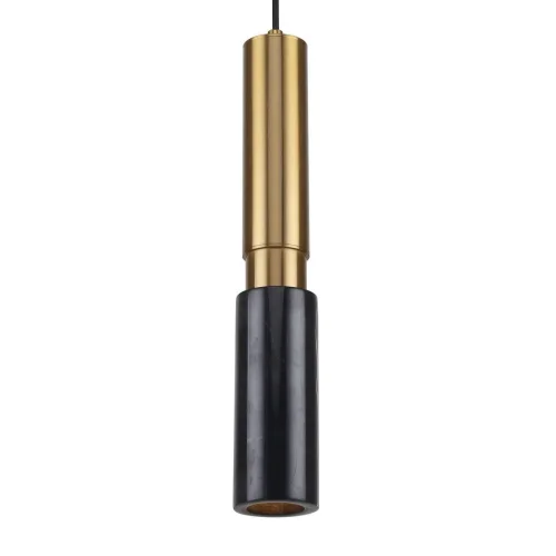 Светильник подвесной Decus 2760-1P Favourite чёрный латунь 1 лампа, основание латунь в стиле современный трубочки фото 3
