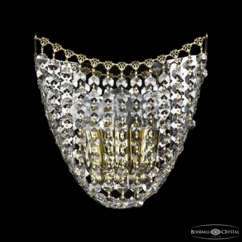 Бра 77081B/22 G Bohemia Ivele Crystal прозрачный на 3 лампы, основание золотое в стиле классический sp фото 2