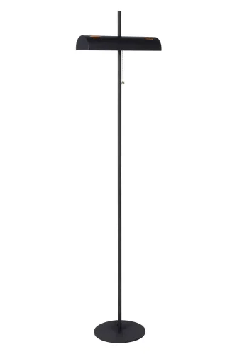 Торшер Glendale 20722/02/30 Lucide  чёрный 2 лампы, основание чёрное в стиле классический лофт винтаж
