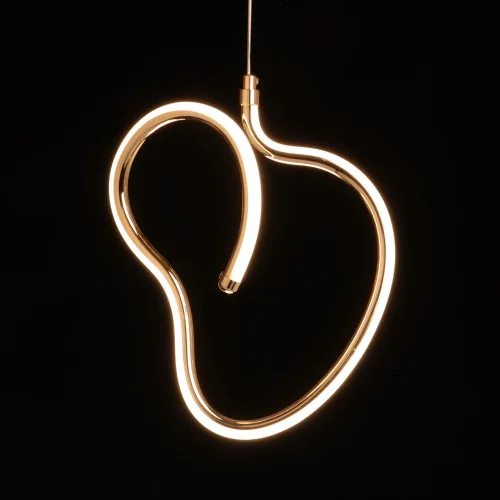 Светильник подвесной LED Аурих 108011001 DeMarkt золотой 1 лампа, основание золотое в стиле хай-тек каскад фото 4