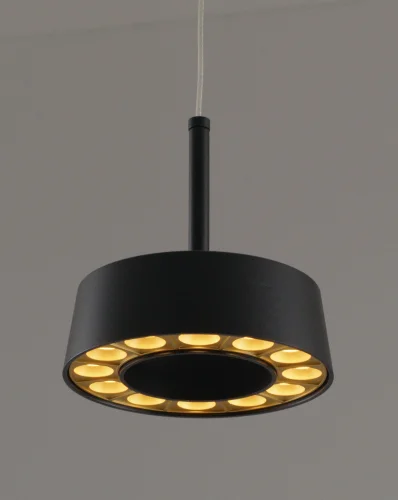 Светильник подвесной LED Luma V10855-PL Moderli чёрный 1 лампа, основание чёрное в стиле современный  фото 3
