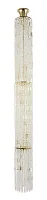 Люстра хрустальная каскадная столб Belluno E 1.9.25.200 G Dio D'Arte без плафона на 15 ламп, основание золотое в стиле классический 