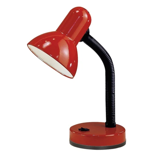 Настольная лампа BASIC 9230 Eglo красная 1 лампа, основание красное полимер металл в стиле для кабинета, офиса 