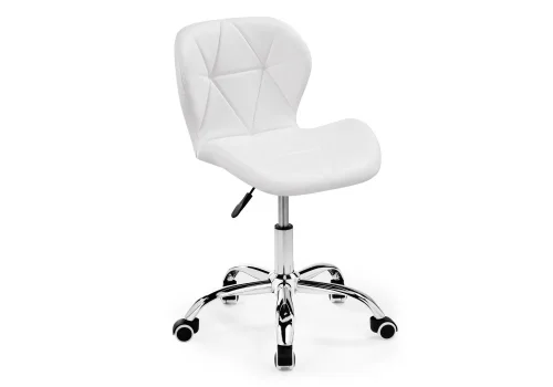 Компьютерное кресло Trizor whitе 15338 Woodville, белый/искусственная кожа, ножки/металл/хром, размеры - *810***530*530 фото 6