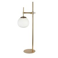 Настольная лампа Erich MOD221-TL-01-G Maytoni белая 1 лампа, основание золотое металл в стиле модерн 