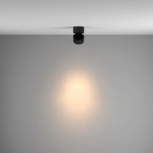 Светильник накладной LED Yin C084CL-15W3K-B Maytoni чёрный 1 лампа, основание чёрное в стиле современный круглый фото 5
