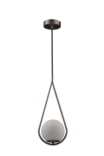Светильник подвесной Glob LOFT2599-B LOFT IT белый 1 лампа, основание никель в стиле современный шар