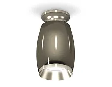 Светильник накладной Techno spot XS1123040 Ambrella light чёрный 1 лампа, основание серебряное в стиле хай-тек современный круглый