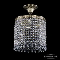 Светильник потолочный 19201/25IV G Drops Bohemia Ivele Crystal прозрачный 3 лампы, основание золотое в стиле классический drops