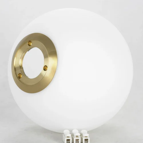 Бра Cleburne LSP-8591 Lussole белый на 1 лампа, основание матовое золото в стиле современный  фото 3