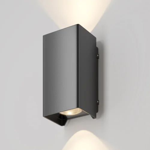 Настенный светильник LED Shell O570WL-L10B3K Maytoni уличный IP54 чёрный 1 лампа, плафон чёрный в стиле хай-тек современный LED фото 6