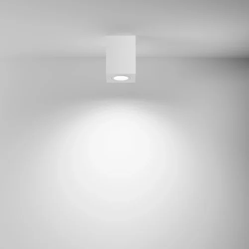 Светильник накладной Alfa C017CL-01W Maytoni белый 1 лампа, основание белое в стиле современный квадратный фото 4