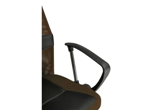 Компьютерное кресло Arano brown 11993 Woodville, коричневый/искусственная кожа ткань, ножки/металл/хром, размеры - *1280***600*610 фото 7