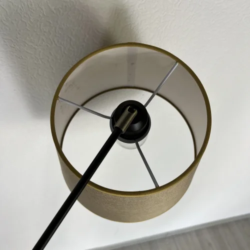 Напольный торшер CRANE beige 187989-26 ImperiumLoft  бежевый 1 лампа, основание чёрное в стиле современный
 фото 24