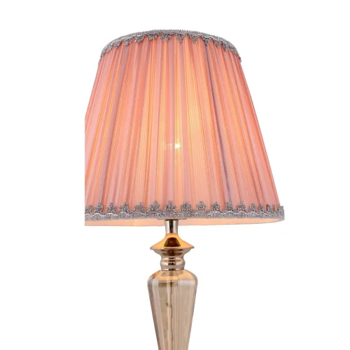 Настольная лампа Vezzo SL965.104.01 ST-Luce розовая 1 лампа, основание хром металл в стиле классический  фото 3