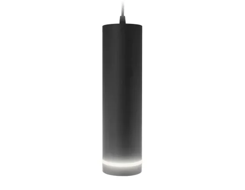 Светильник подвесной LED TN290 Ambrella light чёрный 1 лампа, основание чёрное в стиле современный хай-тек трубочки