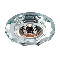 Светильник точечный GX5.3 MIRROR 369762 Novotech прозрачный серый 1 лампа, основание серое в стиле современный 
