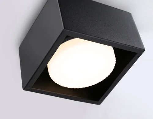 Светильник накладной TN70827 Ambrella light чёрный 1 лампа, основание чёрное в стиле современный хай-тек круглый фото 6