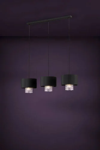 Светильник подвесной Sapuara 39978 Eglo чёрный 3 лампы, основание чёрное в стиле современный  фото 2