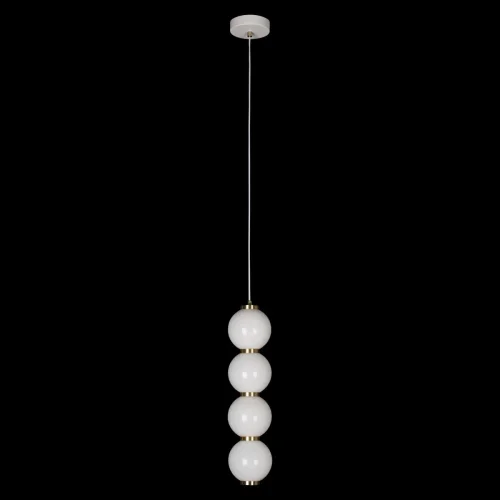 Светильник подвесной LED Pearls 10205/B LOFT IT белый 1 лампа, основание белое в стиле современный шар фото 4