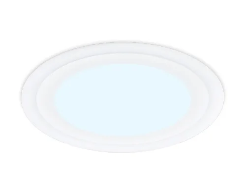 Светильник точечный LED Downlight DCR376 Ambrella light белый 1 лампа, основание белое в стиле современный хай-тек круглый фото 3