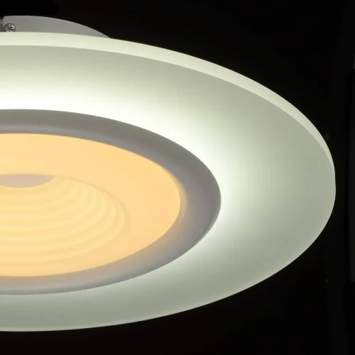 Светильник потолочный LED Платлинг 661016301 DeMarkt белый 1 лампа, основание белое в стиле хай-тек  фото 4