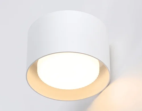 Светильник накладной TN70812 Ambrella light белый 1 лампа, основание белое в стиле современный хай-тек круглый фото 5