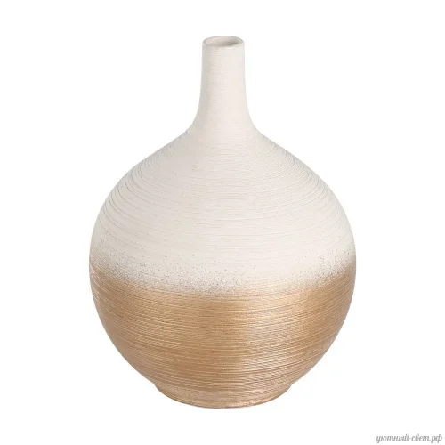Ваза декоративная Saryksu 421415 Eglo, цвет - белый / золотой, материал - керамика, купить с доставкой по Москве и России.