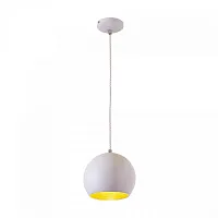 Светильник подвесной Оми CL945110 Citilux белый 1 лампа, основание белое в стиле современный шар