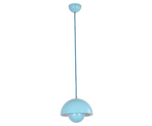 Светильник подвесной Narni 197.1 blu Lucia Tucci голубой 1 лампа, основание голубое в стиле современный 