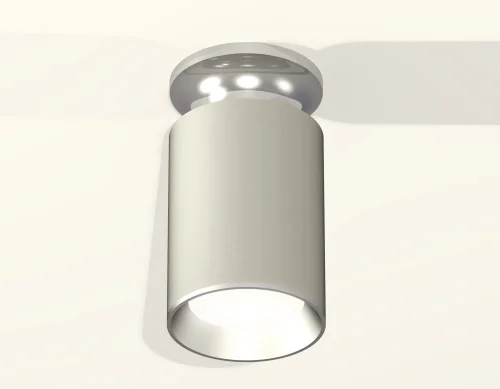 Светильник накладной Techno spot XS6314101 Ambrella light серый 1 лампа, основание серебряное в стиле современный круглый фото 3