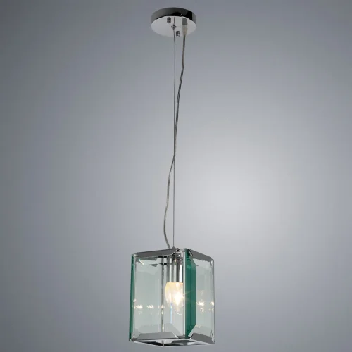 Светильник подвесной Ostin 1100/02 SP-1 Divinare прозрачный 1 лампа, основание хром в стиле современный  фото 3