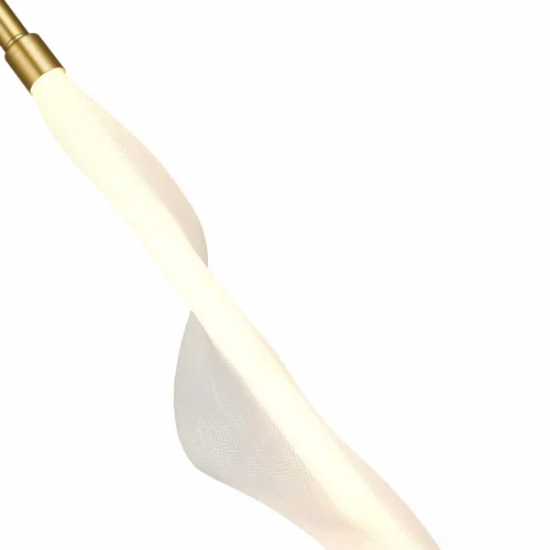 Светильник подвесной LED Alba SL6109.213.01 ST-Luce белый 1 лампа, основание золотое в стиле современный  фото 3