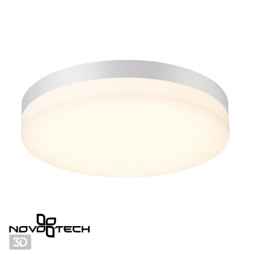 Потолочный светильник LED Opal 358885 Novotech уличный IP54 белый 1 лампа, плафон белый в стиле хай-тек современный LED фото 5