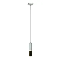 Светильник подвесной Ike 9954-1 LOFT IT белый золотой 1 лампа, основание белое в стиле современный лофт трубочки
