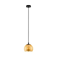 Светильник подвесной Albaraccin 98524 Eglo золотой 1 лампа, основание чёрное в стиле современный 