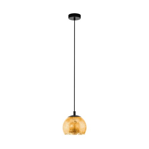 Светильник подвесной Albaraccin 98524 Eglo золотой 1 лампа, основание чёрное в стиле современный 