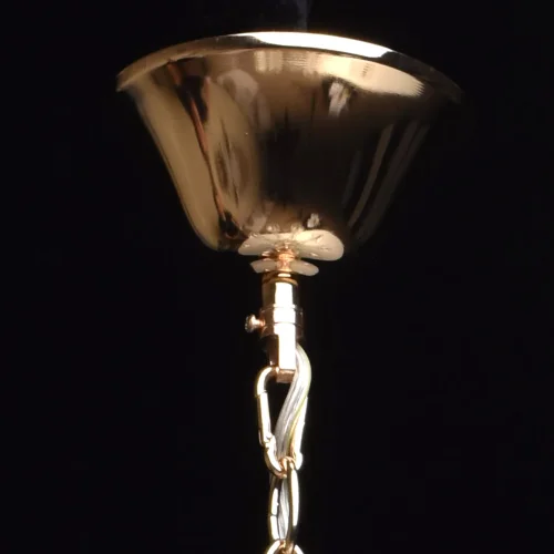 Люстра подвесная Каролина 367012708 MW-Light без плафона на 8 ламп, основание прозрачное золотое в стиле классический  фото 3