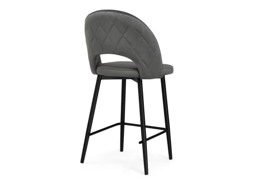 Полубарный стул Клэйн MR-11 / черный 532410 Woodville, серый/велюр, ножки/металл/чёрный, размеры - ****500*550 фото 4