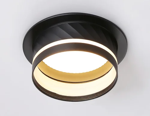 Светильник точечный TN5219 Ambrella light чёрный 1 лампа, основание чёрное в стиле современный хай-тек круглый фото 3