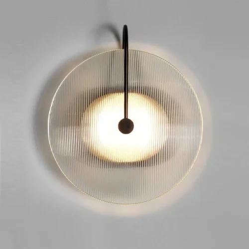 Настенный светильник EMMEN Черный 140657-26 ImperiumLoft белый на 1 лампа, основание чёрное в стиле лофт современный  фото 3