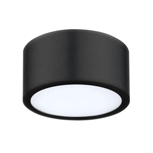Светильник накладной Zolla 213917 Lightstar чёрный белый 1 лампа, основание чёрное в стиле хай-тек круглый