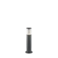 Парковый светильник TRONCO PT1 H40 ANTRACITE Ideal Lux уличный IP54 серый чёрный 1 лампа, плафон чёрный серый в стиле современный E27