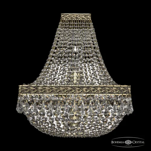 Бра 19012B/H1/35IV GB Bohemia Ivele Crystal прозрачный на 4 лампы, основание золотое в стиле классический sp