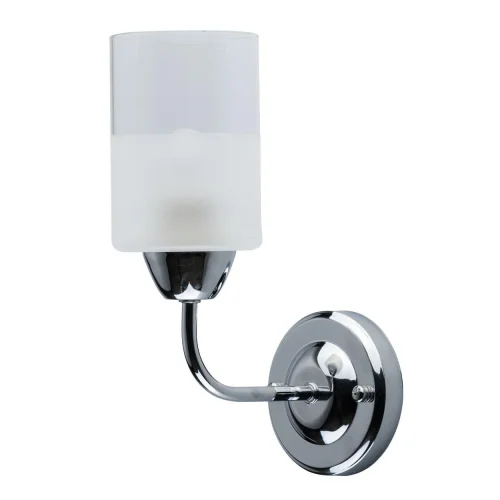 Бра Олимпия 638024201 DeMarkt белый на 1 лампа, основание хром в стиле современный 