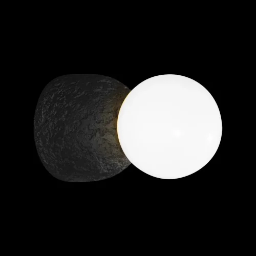 Бра Quill 10109W Dark grey LOFT IT белый на 1 лампа, основание чёрное в стиле арт-деко  фото 4