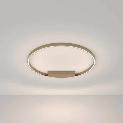 Светильник потолочный LED Rim MOD058CL-L50BSK Maytoni латунь 1 лампа, основание латунь в стиле современный хай-тек минимализм кольца фото 3