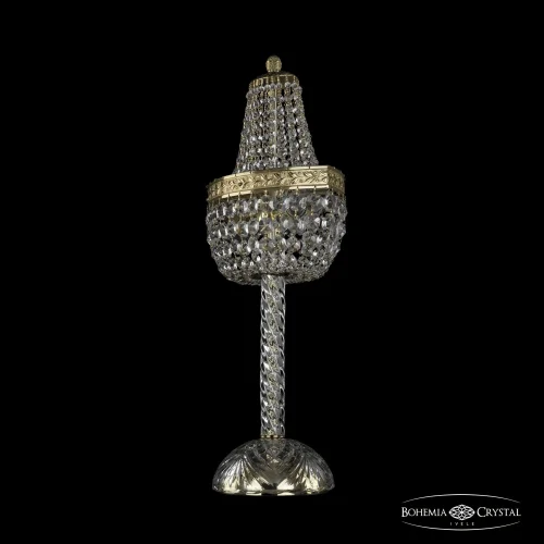 Настольная лампа 19113L4/H/35IV G Bohemia Ivele Crystal прозрачная 2 лампы, основание золотое металл в стиле классический sp фото 2
