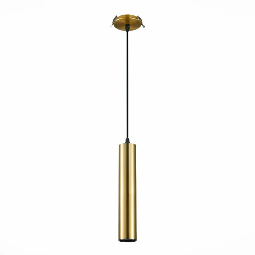 Светильник подвесной встраиваемый St151 ST151.308.01 ST-Luce золотой 1 лампа, основание золотое в стиле современный хай-тек трубочки фото 2
