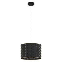 Светильник подвесной Marasales 99524 Eglo чёрный 1 лампа, основание чёрное в стиле современный 